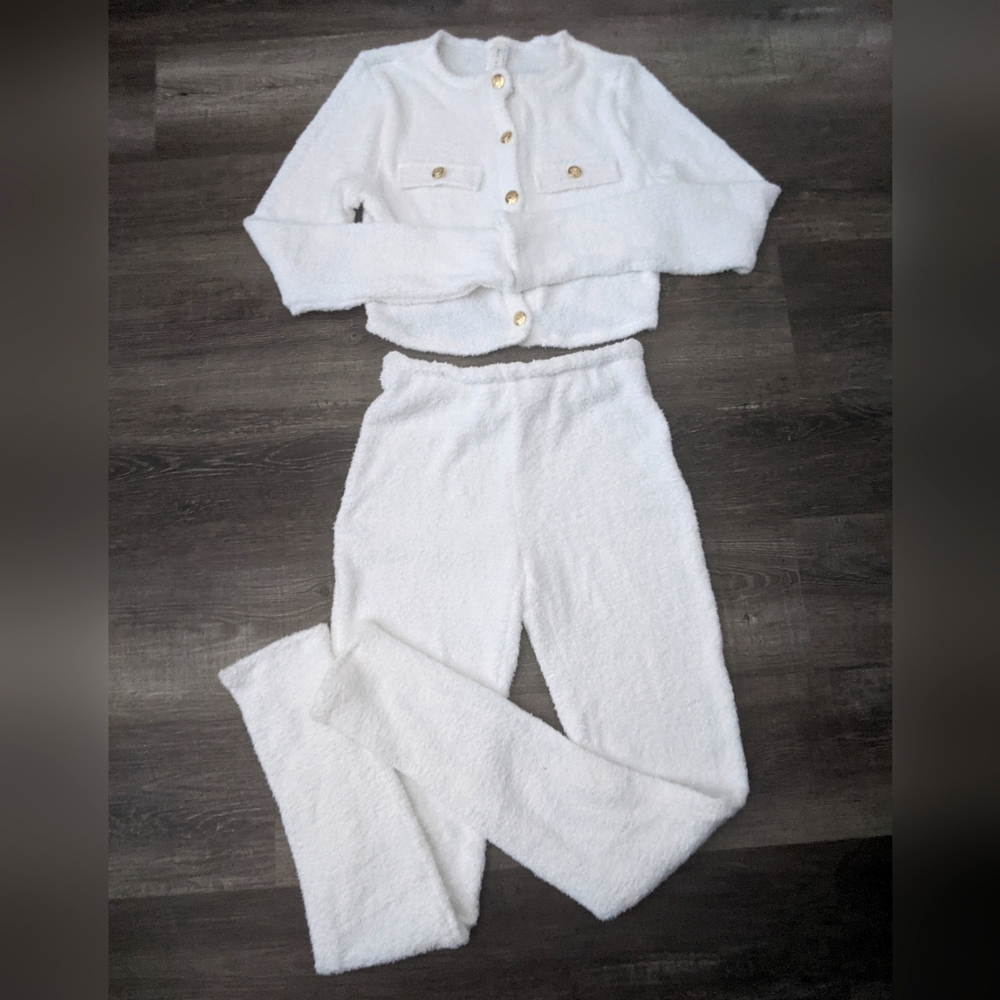 2pc White outfit size L